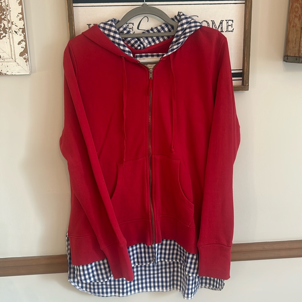 Evy’s tree zip up sweatshirt jacket size 1X